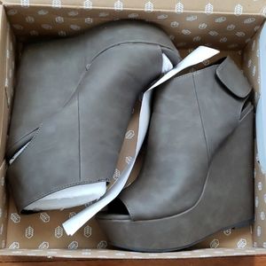 Call it Spring Open Toe Wedges